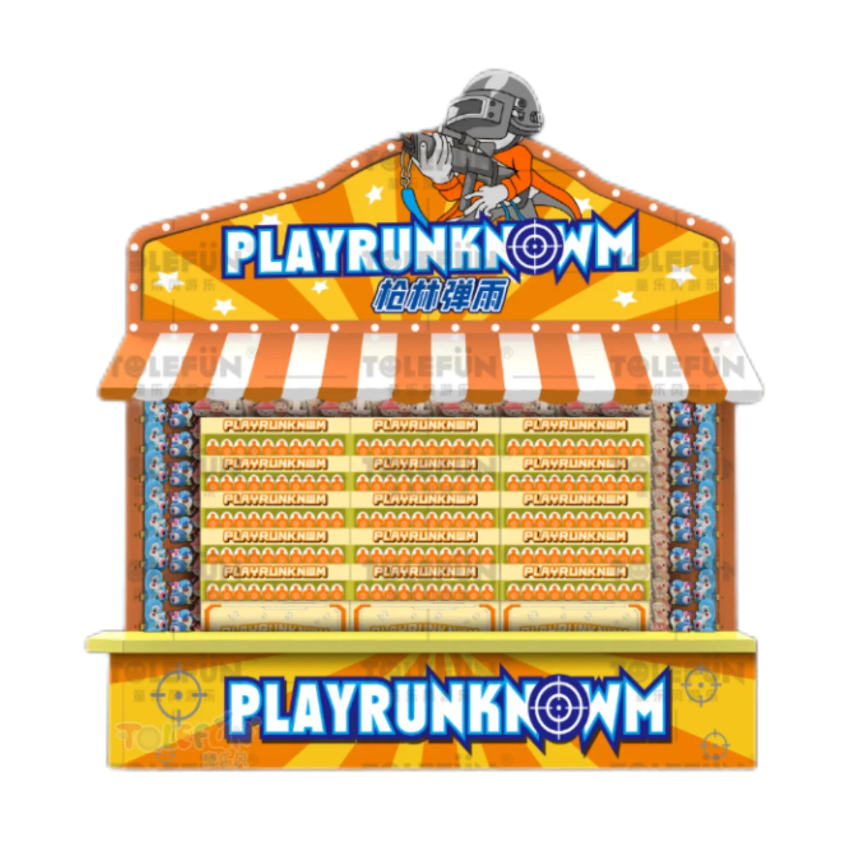Tolefun Amusement Park Products Supplier Large Outdoor Amusement Equipment Carnival Shooting Booth Games Bottle Ring Toss