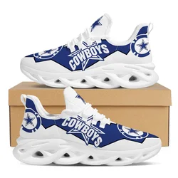 Custom made American football team sport shoes  adult plus size NFL team sport casual shoes 2021