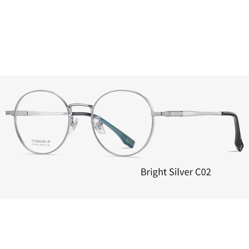 optical frame oval stock metal optical frame titanium frames optical glasses for men