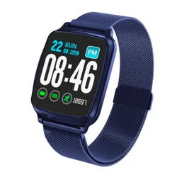 Branded digital smart watch app without sim card metal strap blood pressure control water proof high quality sport smart watch
