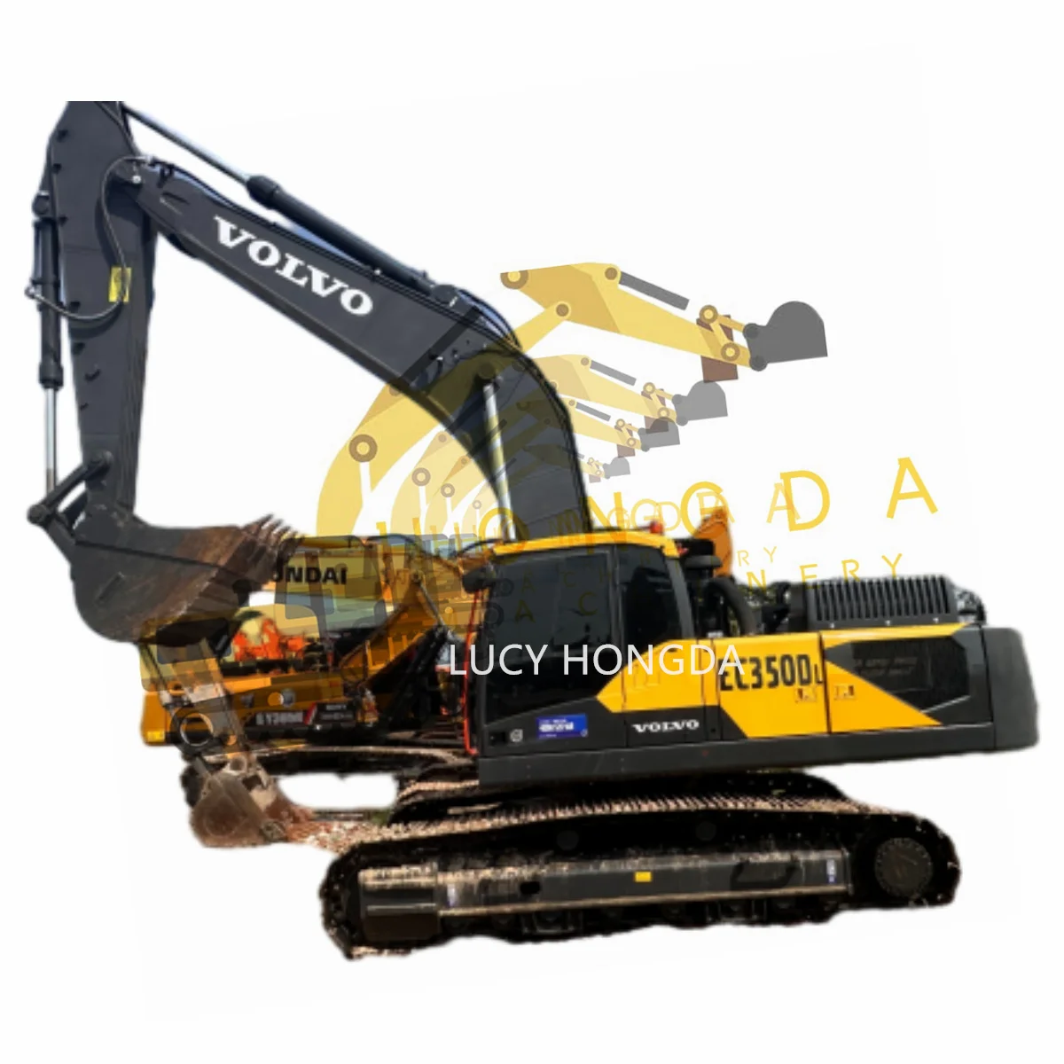 Original Volvo EC350DL Low Working Hours Price 30 Tons Used Excavator EC350 in Good Condition for Sale