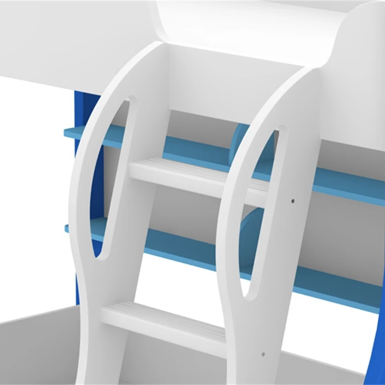 High Quality Modern Space Saving Kids Bedroom Furniture Mdf Bunk Beds Children Double Twins Bed With Drawers