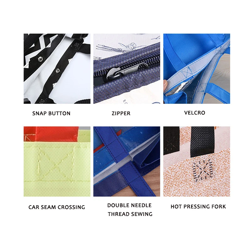 Personalized minimalist customized PP woven shopping bag large capacity reusable environmentally friendly shopping tote bag