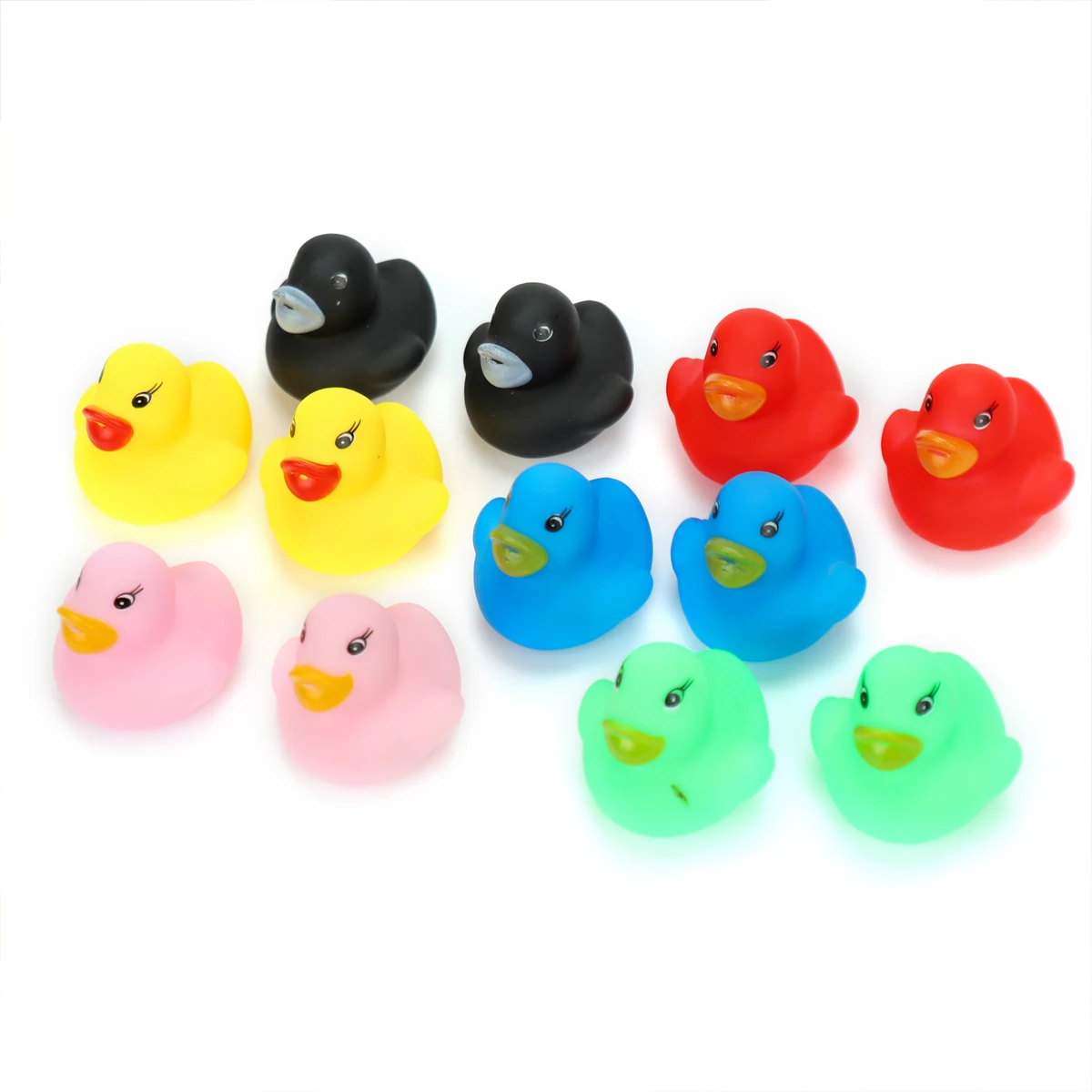 Colorful Mini Rubber Ducky Squeak And Float Baby Shower Toy Party Decoration for Toddlers Tiny Rubber Duck Toys