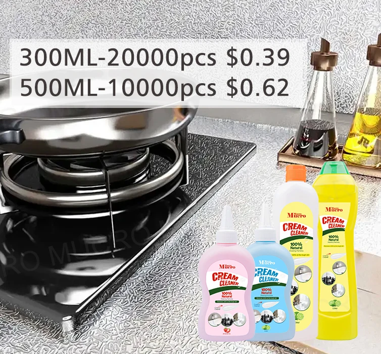 All Purpose Flash Strawberry Lemi Scent Cleaner Desgreser Powerful Stubborn Stains Oil Surface Multi Function Cream Cleaner