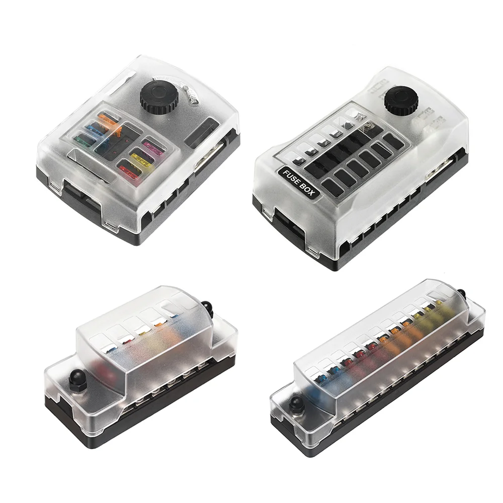 Marine Automotive 300A DC 12V 24V 6 way fuse blade block holder fuse box