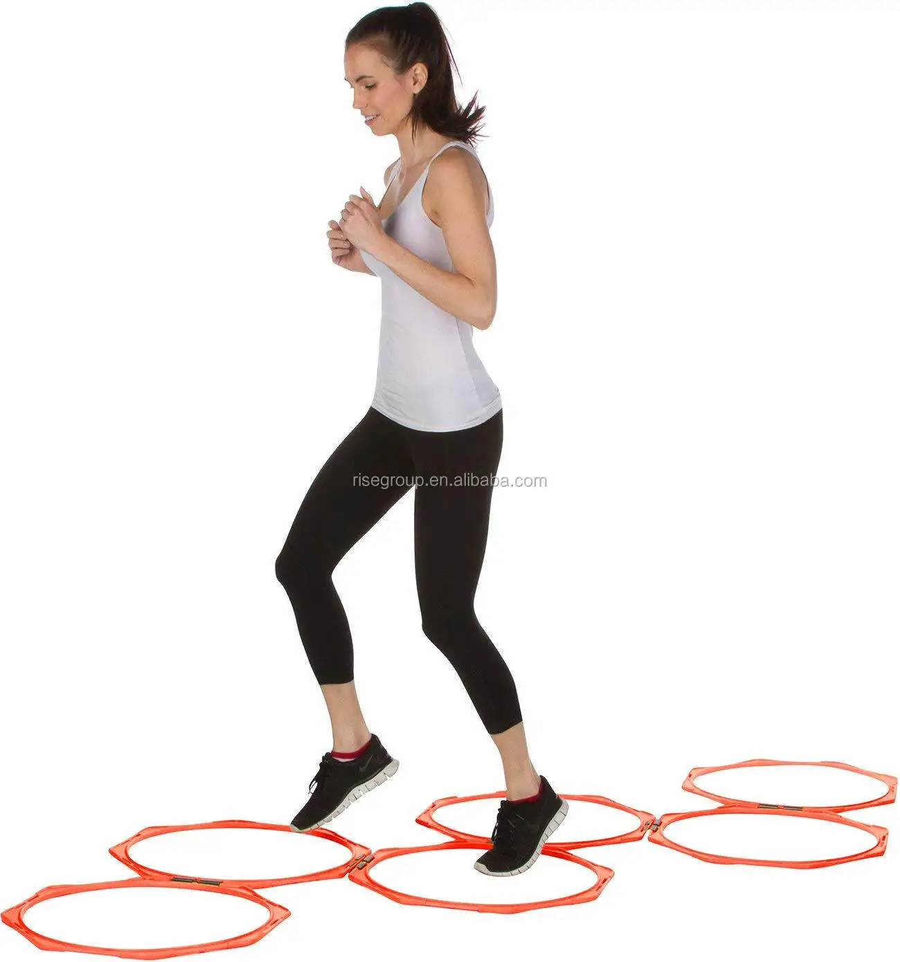 2024 Custom Hexagonal Fitness Equipment Exercises Sports Speed Training Agility Ladder