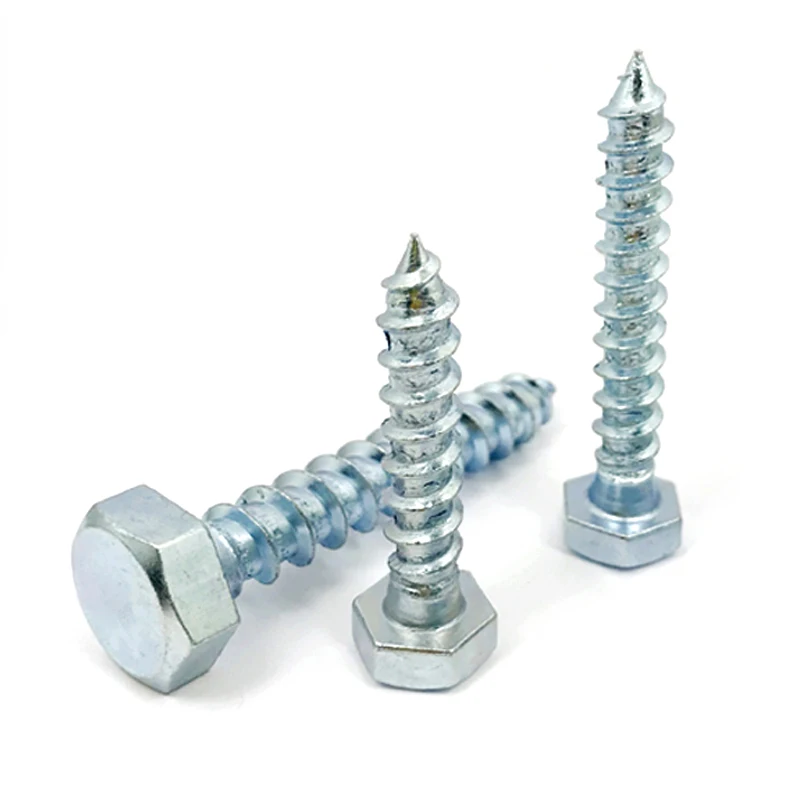 Custom Carbon Steel DIN571 Hex Head Coach Lag Wood Screw