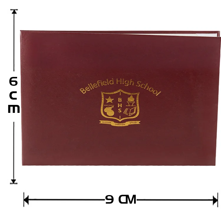Factory Direct Sale Document Cover diploma folder A4 file certificate holder