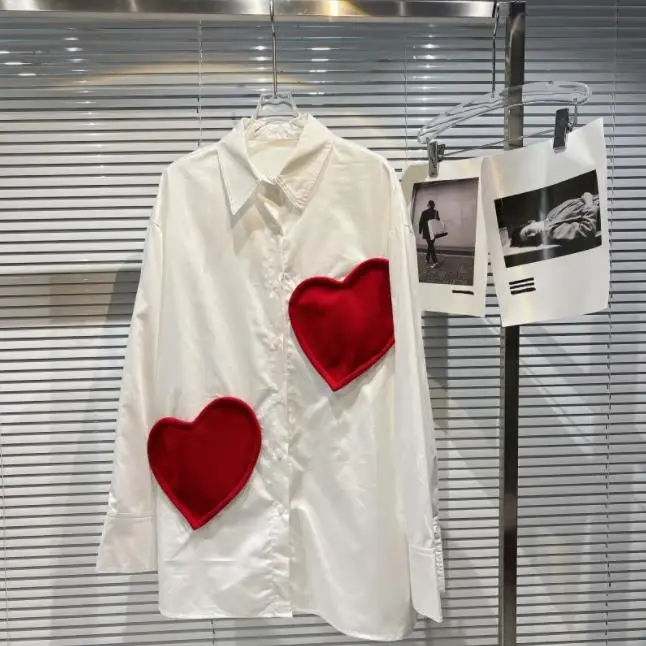 Shirts for Women Long Sleeve Button Up Shirt Collared Tops and Blouse 2022 Spring Fashion Loose Casual White Shirt