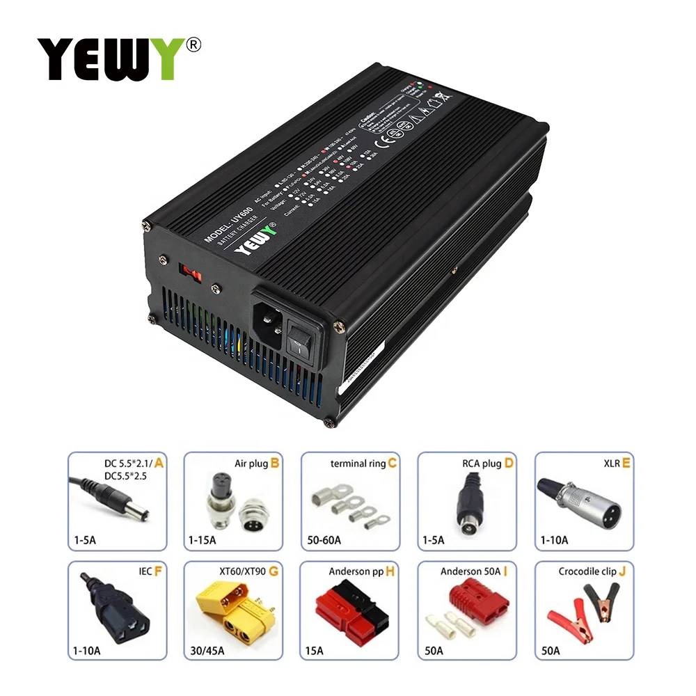 600W E Rick shaw EV Scooter Battery Charger 60V 8amp UNU Scooter Portable Fast Charging Battery Charger