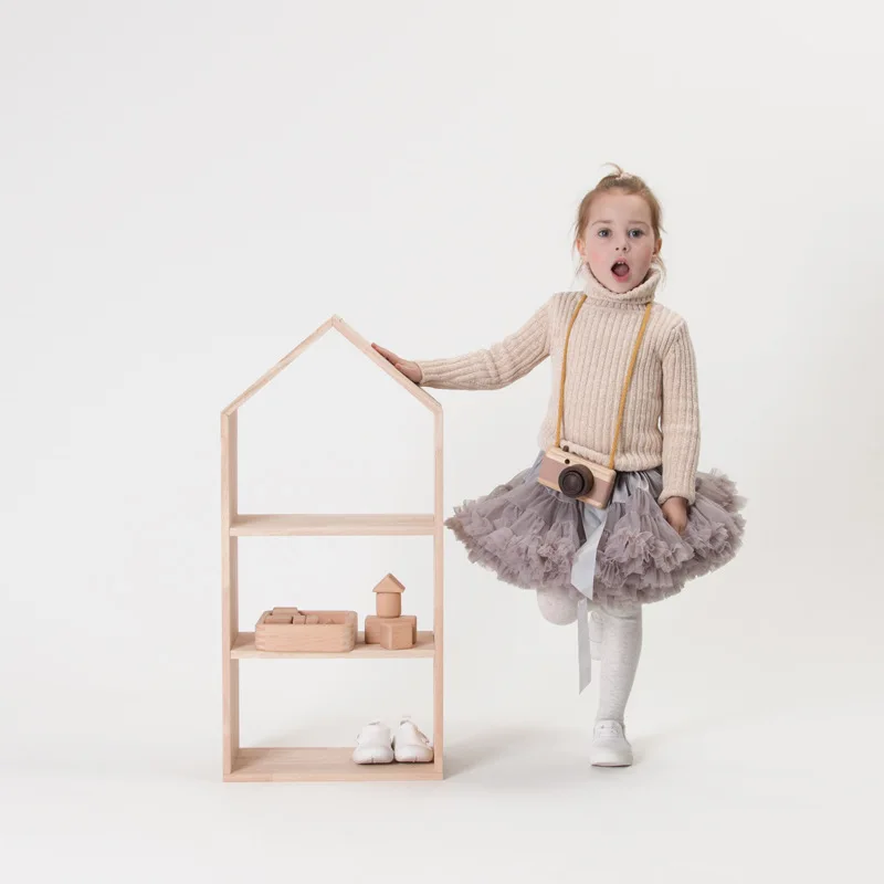 
Custom wooden kids furniture book shelf baby chest corner cupboard rack drawer toys storage bookshelf children cabinets 