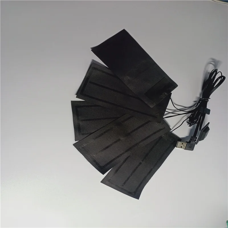 Graphene clothing heating film one drag six