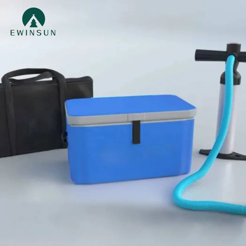 Customized LOGO inflatable beverage cooler box waterproof and durable inflatable fishing insulation box bag for sale