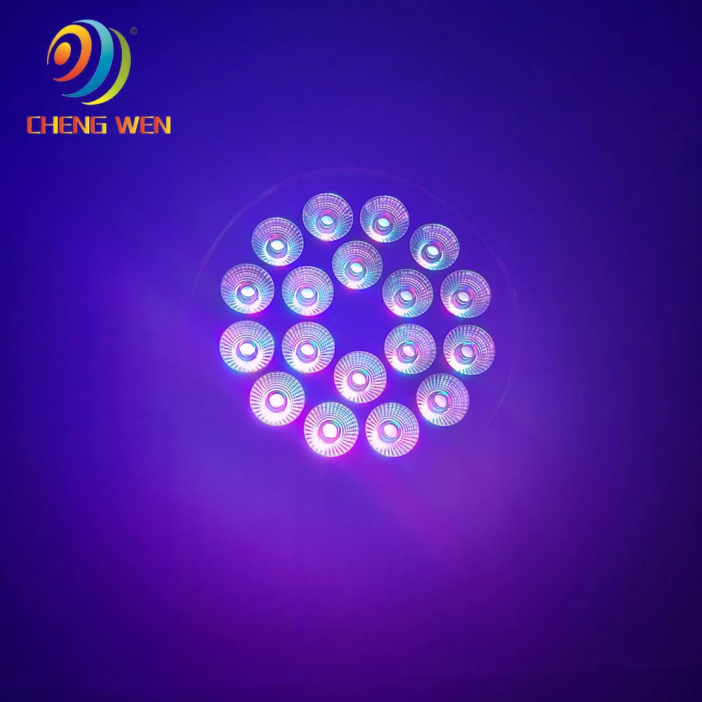Wedding event dmx 18x10w 15w 18w RGBW RGBWA RGBWA UV 4in1 5in1 6in1 Flat Slim Led Par Can Light