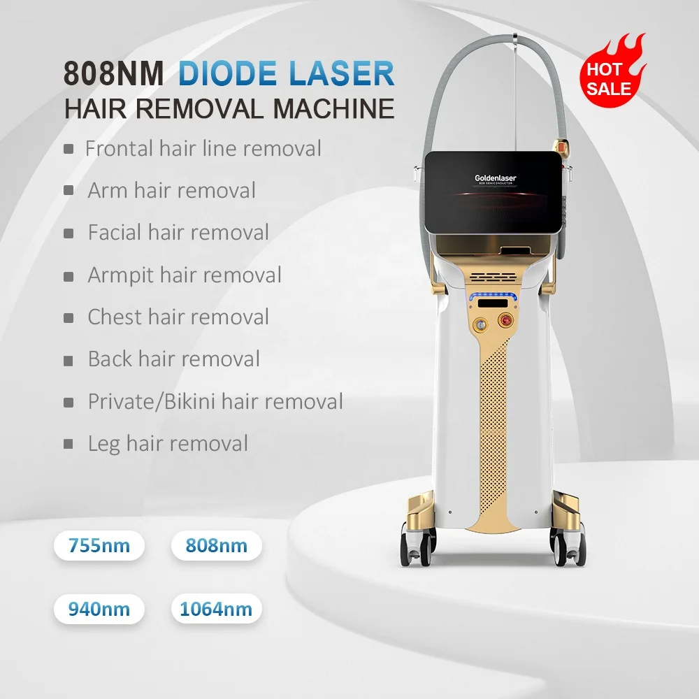 2023 Newest Ice Platinum Titanium 1600W Diode Laser 808 Diode Laser Hair Removal Machine Price