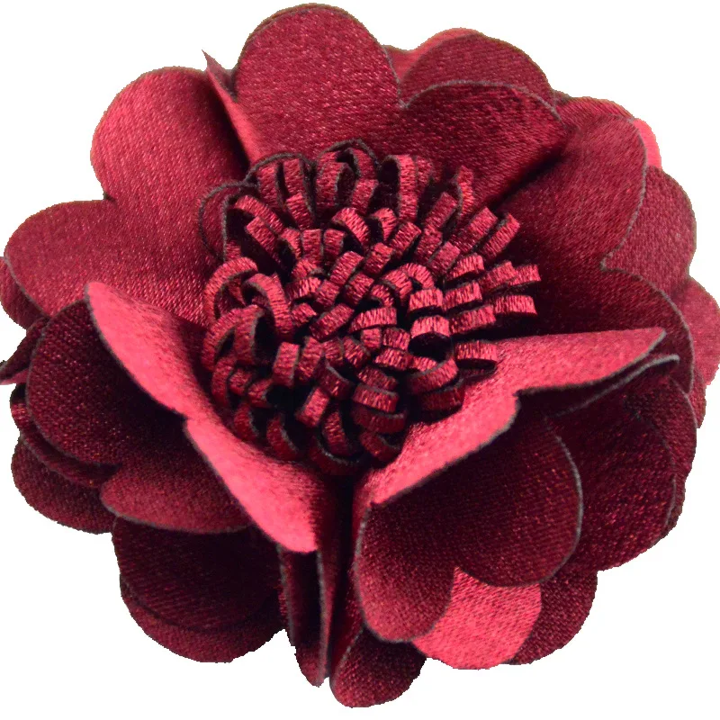 6cm Ice Silk Fabric Handmade Flower Core For Children Headwear Hair Accessories