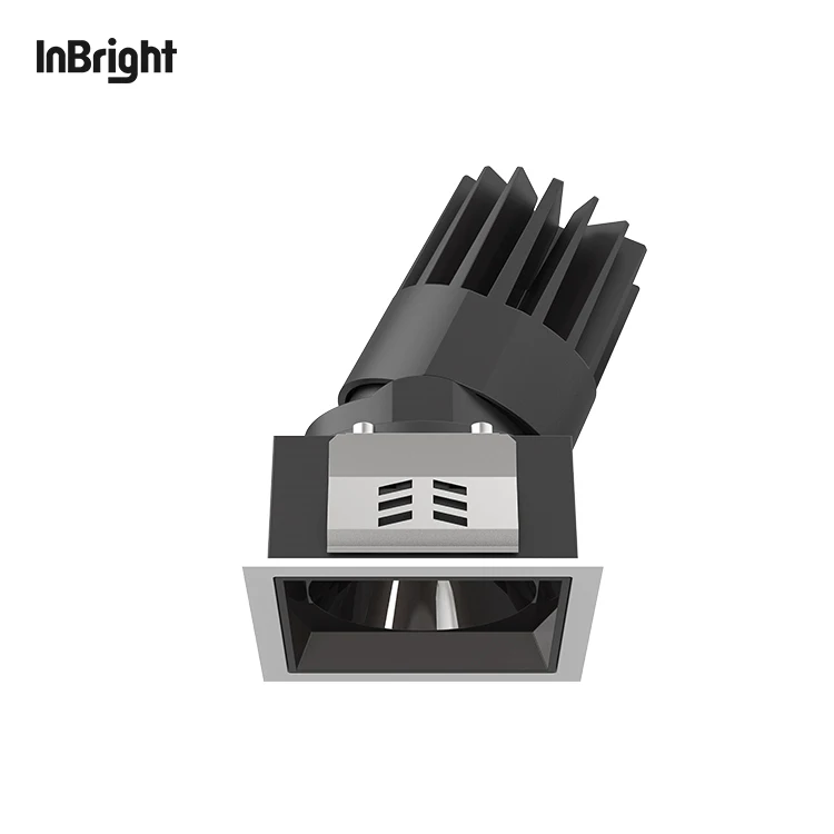 Die Casting Aluminium Flicker-free Downlight 8W 18W 25W Lens Cob Downlight Led Recessed Lighting Spot Lights Down Lights