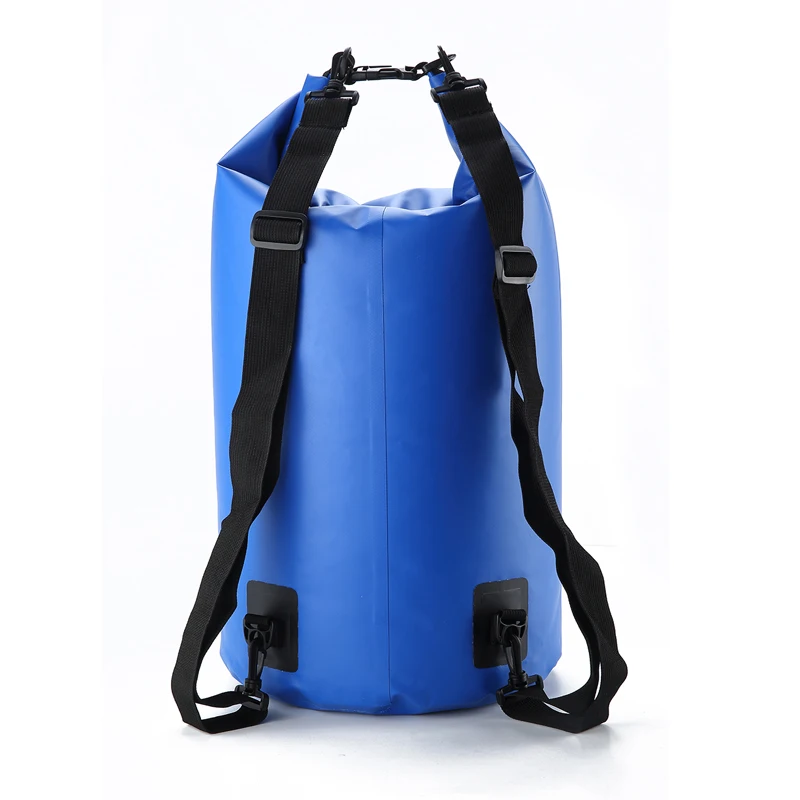 Factory Wholesale Outdoor 5L 10l 15L 20L Floating Boating Fishing Swimming Dry Backpack 500D PVC Ocean Pack Waterproof Dry Bag