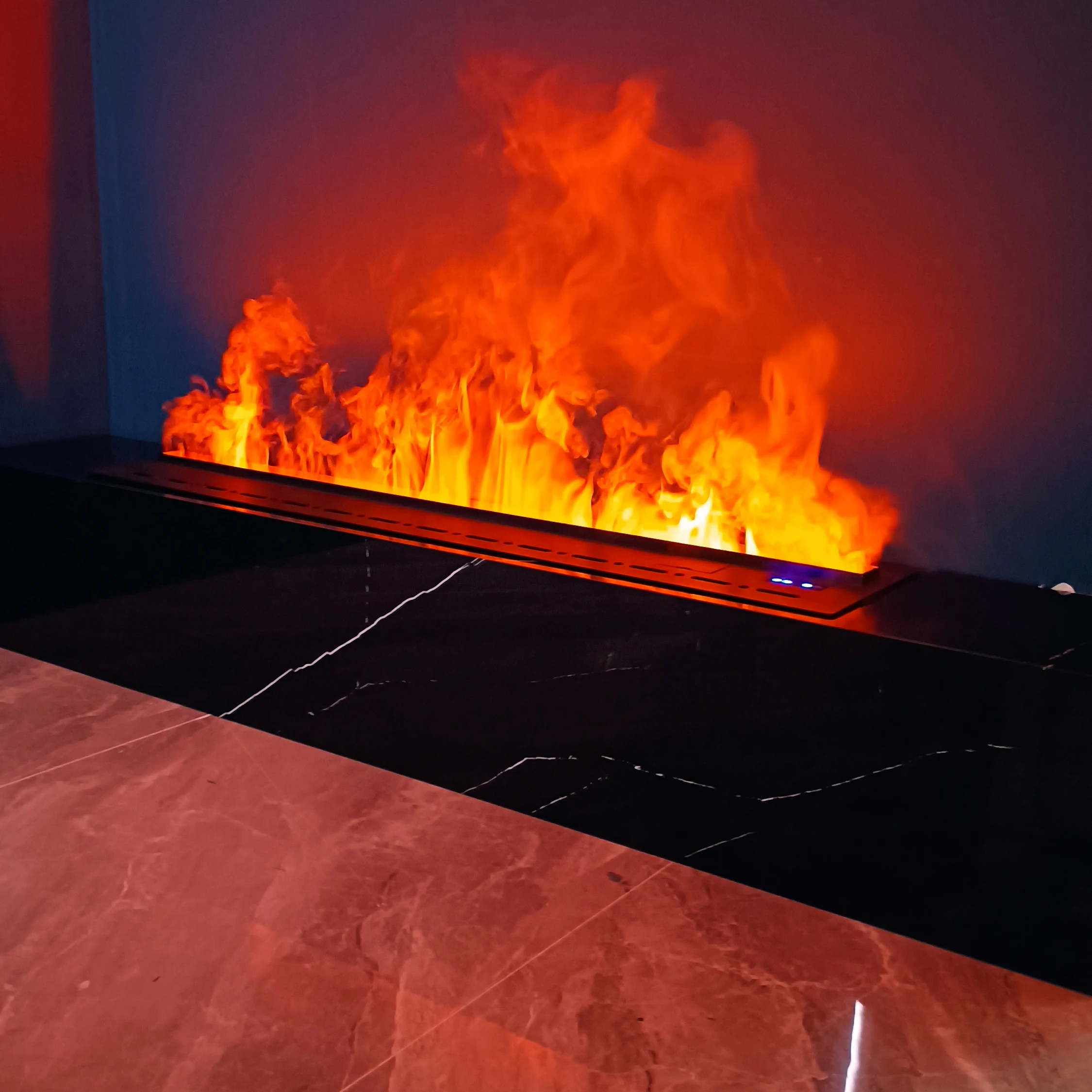 Custom Atomizing Water Mist Insert Fire Place 3D Electric Water Vapor Fire Steam Mist Fireplace Cassette Foshan