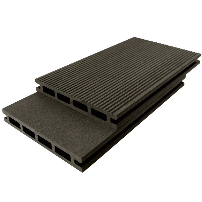UV Resistance Flooring Anti-Slip Groove Hollow Decking Low Maintenance Engineering Deck For Outdoor Garden Terrace