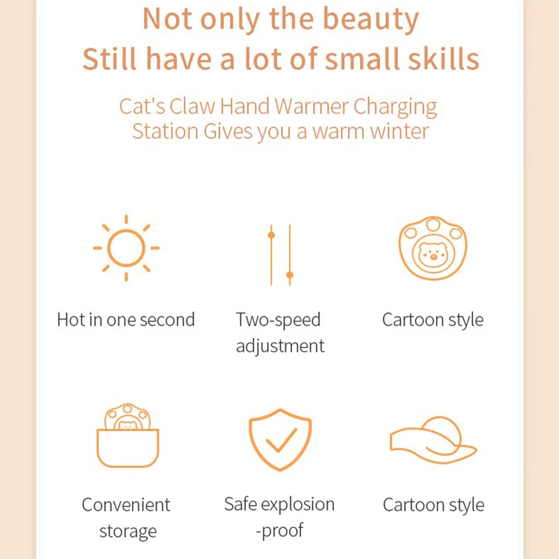 Factory Wholesale Mini Small Hand Warmers Usb Rechargeable Reusable Electric Cute Pocket Portable Hand Warmer