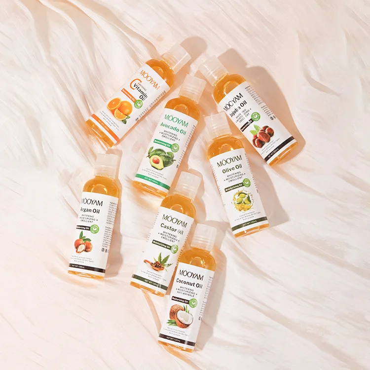 Private label 100% natural organic plant massage oil Skin moisturizing and whitening