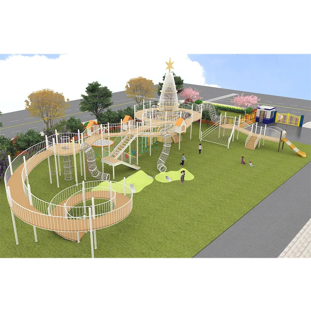 Playhouse Zone Commercial School Land Centre Outdoor Children Play Park Games Kids Outdoorplayground Equipment