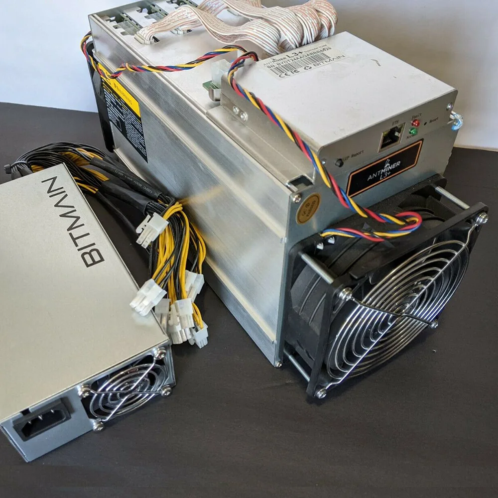  LTC L3 + Litecoin Bitmain Майнер ASIC машина 504mh/s Scrypt 800w блокчейн майнеры Antminer с блоком