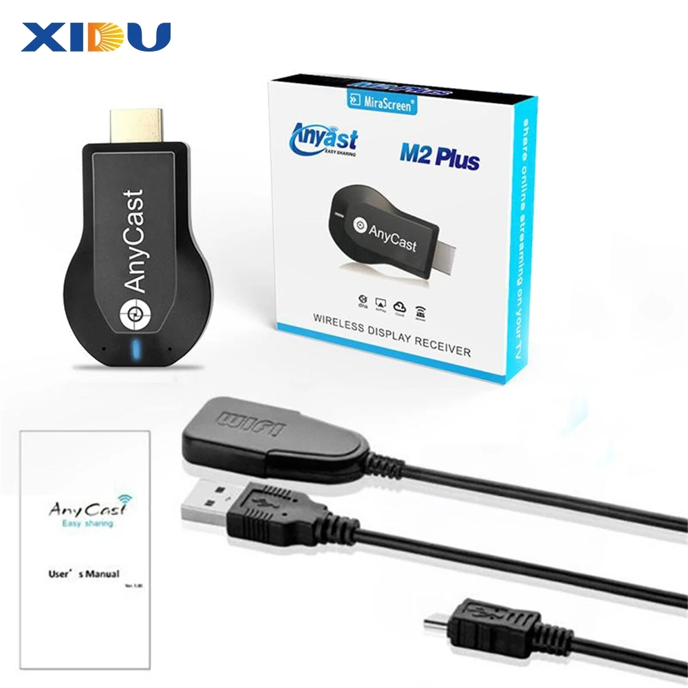 1080P Wireless WiFi Display TV Dongle Receiver HDMI-compatible TV Stick for DLNA for Miracast for AnyCast M2 Plus for Airplay