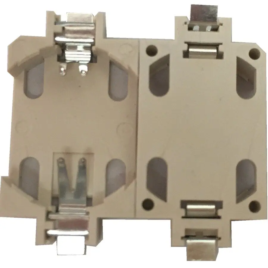 White Surface Mount SMD CR2032 Cell Button Battery Holder
