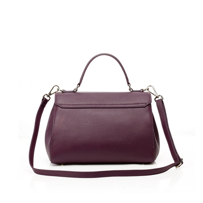 Low MOQ Customized Handbag Handmade Genuine Cow Leather Tote Bag