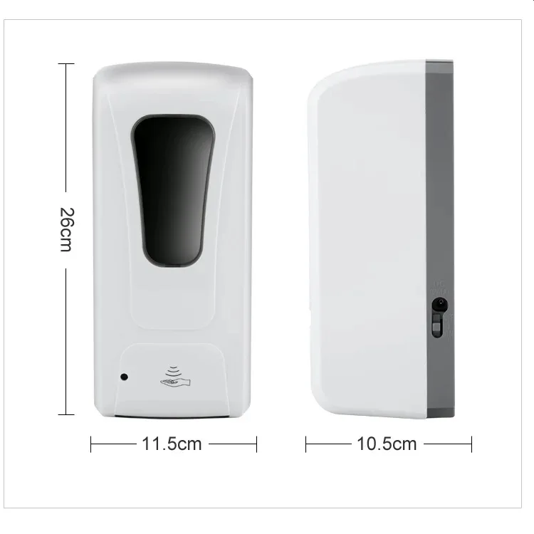 ZHUO AO 1000ml free touchless induction nozzles sanitizer soap automatic electronic soap dispenser touchless modern usb