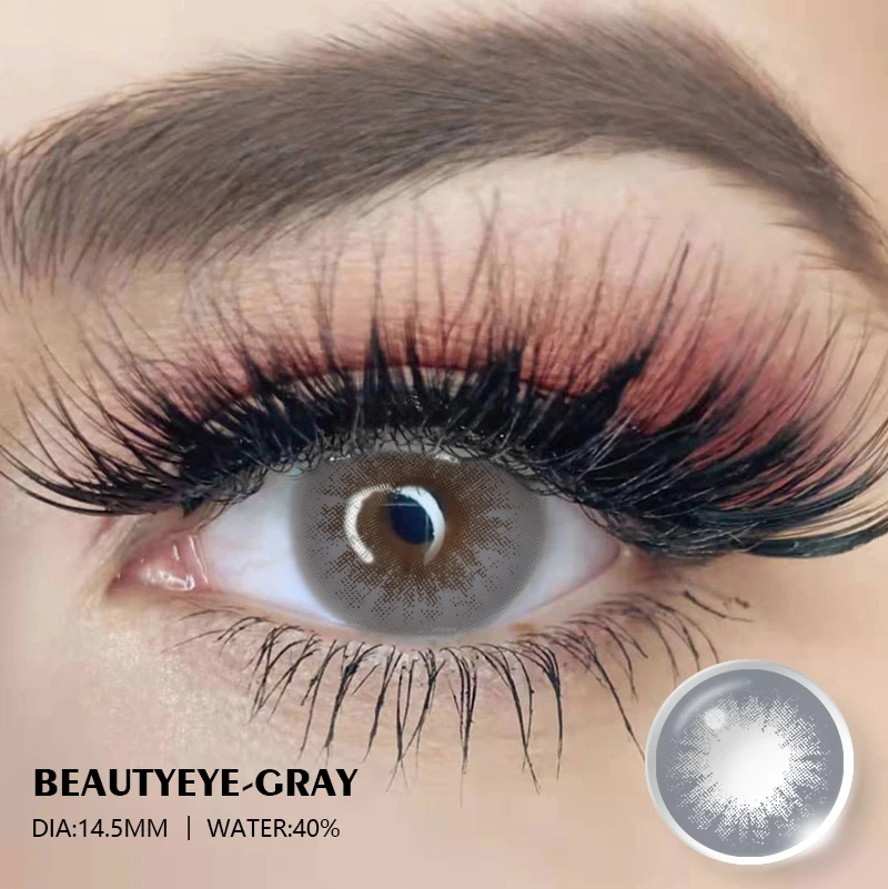 Eyeshare Colored Lens Wholesale Customize Yearly Cosmetic Soft Lenses Case Package Eyes Lenses Color Contact Lenses