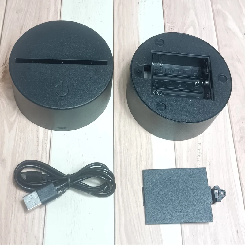 3D светодиодная сенсорная база USB Зарядная 16 видов цветов Сенсорная Светодиодная настольная лампа портативная Ночная пульт дистанционного управления
