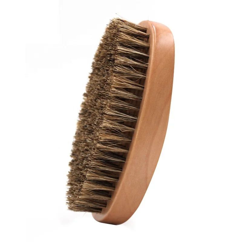 
Natural Wooden Boar Bristle Grooming Beard Brush Barber Hair Cut Neck Cleaning Brush for Men 