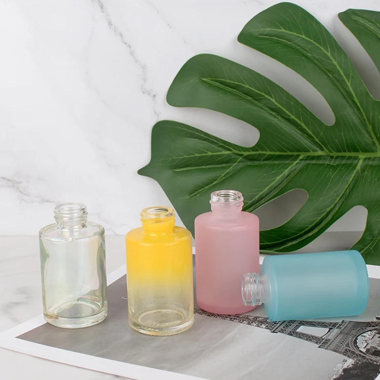 30ml pink oil dropper lash serum oil dropper glass essential oil bottle