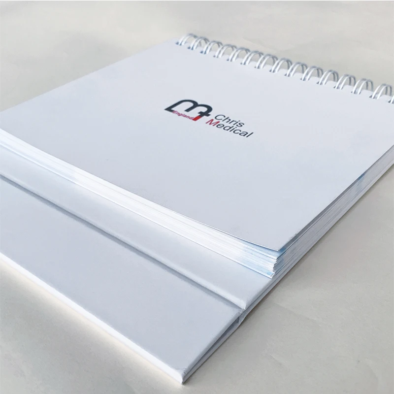 Wholesale 2025 2026 large luxury unique spiral calendar table desk flip calendar stand customized for office