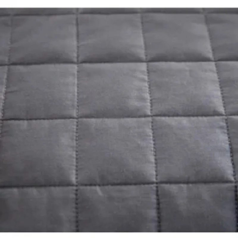Factory Direct Sales  100% Organic Cotton Breathable Fiber Small Quilting  weighted  blanket  with heavy glass beads filled