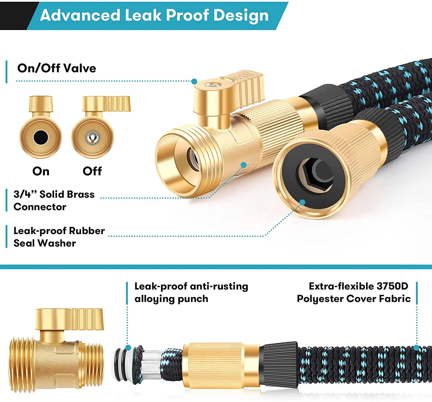 Low Price high pressure lightweight 50 length durable latex 3 times expand magic Garden Hose