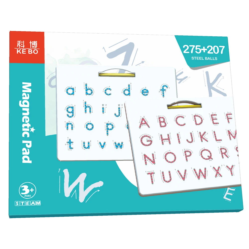 Double-sided magnetic alphabet board educational magpad magnetic writing board for kids