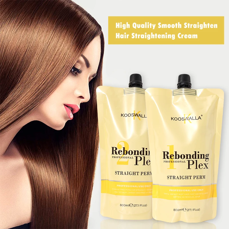 Custom Wholesale Organic Straight Hair Perm Free Of Frizz Magic Straight Effect