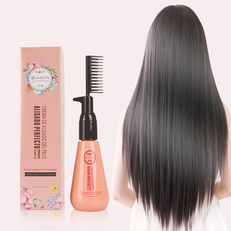 China Manufacturer Wholesale Best Brazilian Hair Straightening Cream With Comb