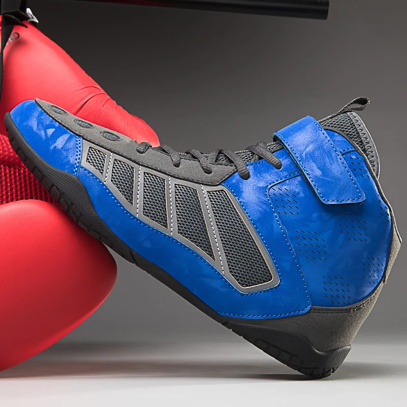 Make Your own Logo Gym Boxing Bodybuilding Shoes with Name Designer Leather Wrestling Shoes Custom Split Sole