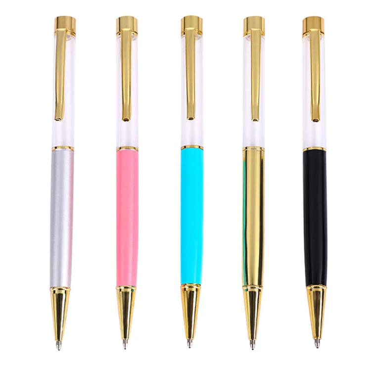 New Products Promotional Business Office Stationery Gift  Ballpoint Pen Twist Metal Oil Ink Roller Pen