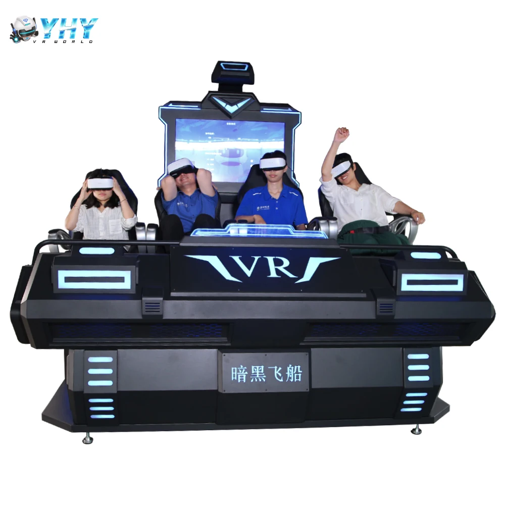 YHY Over 200  pcs Movies Virtual Reality 4 Seats Vr Cinema Equipment 9D Vr Simulator Game