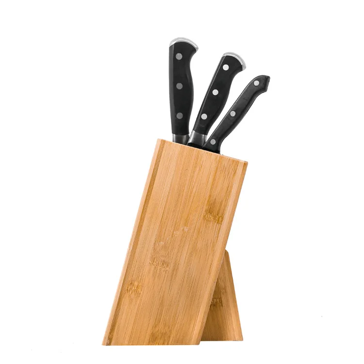Customized Kitchen Household Multifunctional Knife Storage and Placement Rack Large Capacity Wood Knife Holder