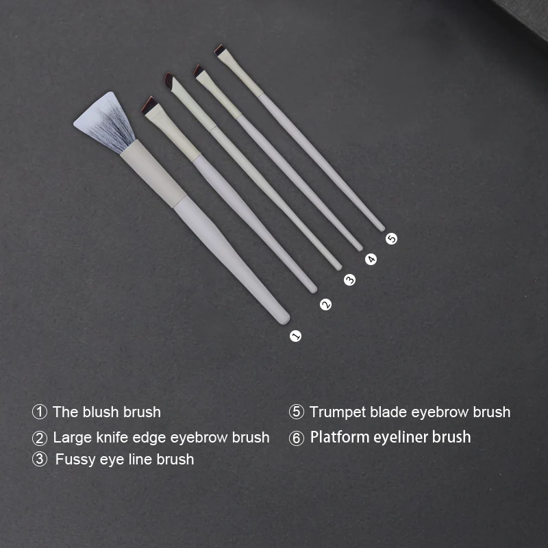 High Quality 5Pcs Makeup Brushes Wholesale Cosmetic Brush Professional Custom Logo Private Label Makeup Brush Set