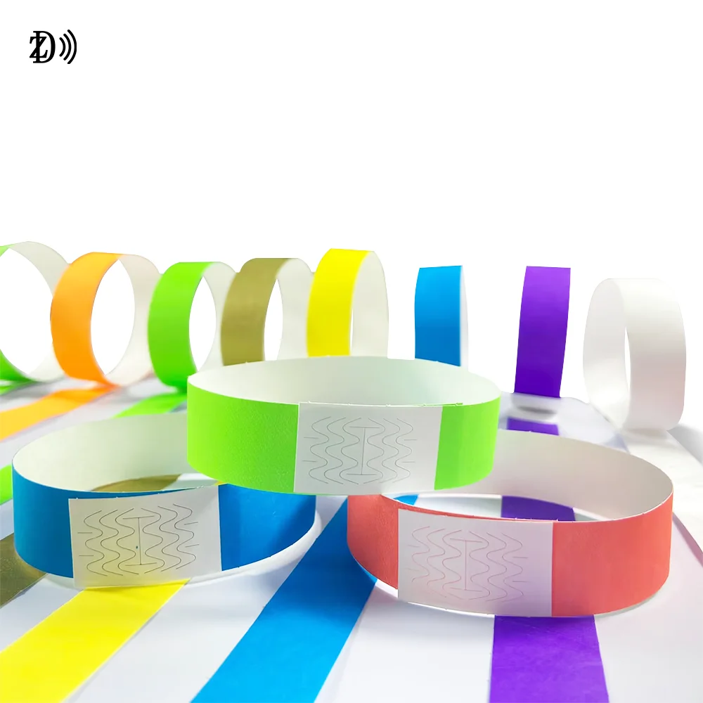 Фестиваль карнавальный водонепроницаемый бумажный браслет Tyvek