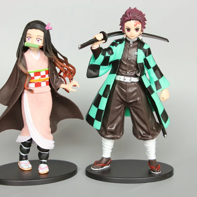 Demon Slayer Blade Tanjirou Nezuko Hand-made Birthday Cake Decoration Ornaments Figure Toy